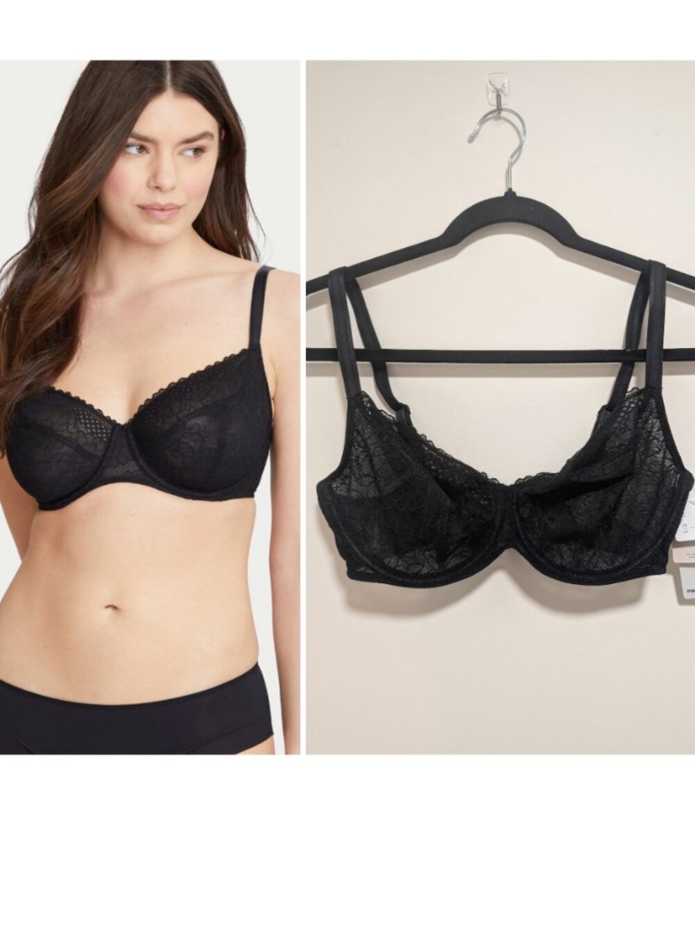 Passionata by Chantelle | Pila Lace Demi Bra in Black 34DD
